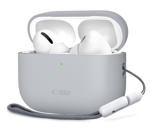 Tech-Protect Silicone Do Apple Airpods Pro 3 Crayon Grey - 1367330 - zdjęcie 2